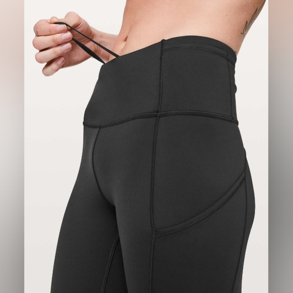 Lululemon Fast & Free 7/8 Tight II, *Nulux 25", Black, W5BJGS, Size 2 - Picture 4 of 16